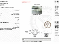 Diamant - 0.42 karaat briljant geslepen diamant (gecertificeerd) - afbeelding 3 van  5