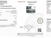Diamant - 0.42 karaat diamant (gecertificeerd) - afbeelding 3 van  3