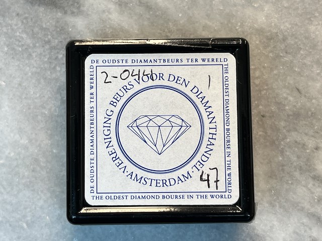 Diamant - 0.44 carat natuurlijke diamant koppel gassan 121 - afbeelding 2 van  2