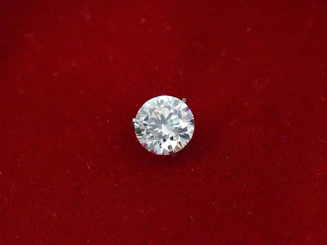 Diamant - 0.46 carat briljant geslepen natuurlijke diamant (gecertificeerd) - afbeelding 1 van  5