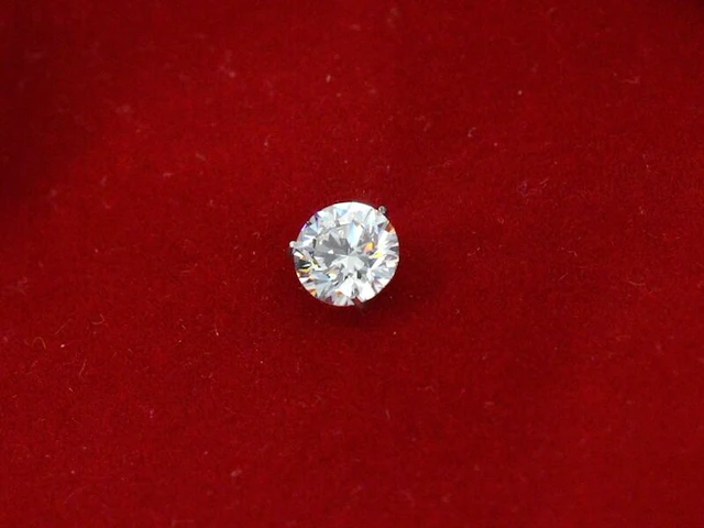 Diamant - 0.46 carat briljant geslepen natuurlijke diamant (gecertificeerd) - afbeelding 2 van  5