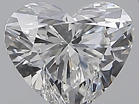Diamant - 0.50 carat hart vorm geslepen diamant met een gia certificaat (gecertificeerd) - afbeelding 1 van  5