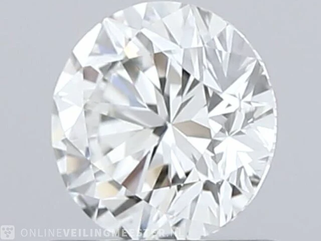 Diamant - 0.50 karaat briljant geslepen diamant (gecertificeerd) - afbeelding 1 van  4
