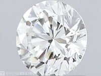 Diamant - 0.50 karaat briljant geslepen diamant (gecertificeerd) - afbeelding 1 van  4