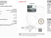 Diamant - 0.50 karaat briljant geslepen diamant (gecertificeerd) - afbeelding 3 van  4