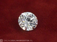 Diamant - 0.50 karaat briljant geslepen diamant (gecertificeerd) - afbeelding 1 van  3