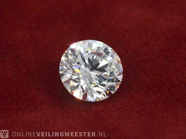 Diamant - 0.50 karaat briljant geslepen diamant (gecertificeerd) - afbeelding 1 van  5