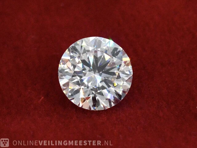 Diamant - 0.50 karaat briljant geslepen diamant (gecertificeerd) - afbeelding 2 van  5