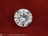 Diamant - 0.50 karaat briljant geslepen diamant (gecertificeerd) - afbeelding 2 van  5
