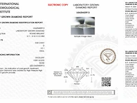 Diamant - 0.50 karaat briljant geslepen diamant (gecertificeerd) - afbeelding 3 van  5