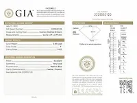 Diamant - 0.50 karaat echte diamant (gecertificeerd) - afbeelding 3 van  3