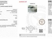 Diamant - 0.51 karaat briljant geslepen diamant (gecertificeerd) - afbeelding 3 van  5