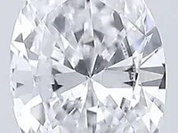 Diamant - 0.51 karaat ovaal geslepen diamant (gecertificeerd) - afbeelding 1 van  4