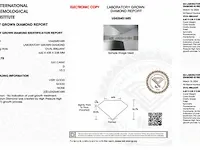 Diamant - 0.51 karaat ovaal geslepen diamant (gecertificeerd) - afbeelding 3 van  4