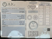 Diamant - 0.52 carat briljant geslepen diamant (gecertificeerd) - afbeelding 3 van  3