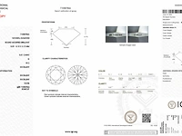 Diamant - 0.52 carat echte natuurlijke starcut briljant geslepen diamant (gecertificeerd) - afbeelding 3 van  3