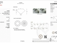 Diamant - 0.52 carat echte natuurlijke starcut briljant geslepen diamant (gecertificeerd) - afbeelding 3 van  5