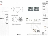 Diamant - 0.52 carat natuurlijke starcut briljant geslepen diamant (gecertificeerd) - afbeelding 3 van  5