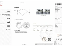 Diamant - 0.53 carat echte natuurlijke starcut briljant geslepen diamant (gecertificeerd) - afbeelding 3 van  5