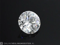 Diamant - 0.53 karaat echte natuurlijke starcut briljant geslepen diamant (gecertificeerd) - afbeelding 1 van  3