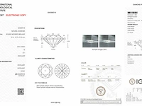 Diamant - 0.53 karaat echte natuurlijke starcut briljant geslepen diamant (gecertificeerd) - afbeelding 3 van  3