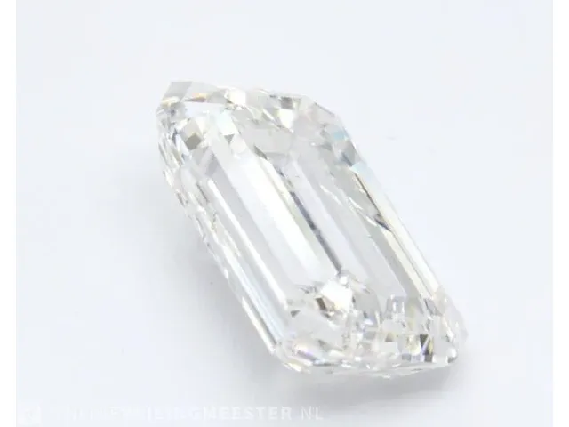Diamant - 0.54 karaat emerald geslepen diamant (gecertificeerd) - afbeelding 2 van  3