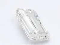 Diamant - 0.54 karaat emerald geslepen diamant (gecertificeerd) - afbeelding 2 van  3