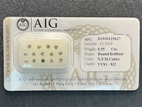 Diamant - 0.55 carat natuurlijk gekleurde diamant (gecertificeerd) - afbeelding 2 van  5