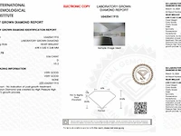 Diamant - 0.56 karaat hart vorm geslepen diamant (gecertificeerd) - afbeelding 3 van  3