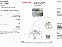 Diamant - 0.57 karaat briljant geslepen diamant ( igi gecertificeerd ), lab grown - afbeelding 3 van  6