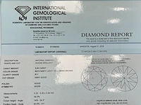 Diamant - 0.60 carat natuurlijk bruine diamant (gecertificeerd) - afbeelding 2 van  4