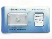 Diamant - 0.63 karaat echte diamant (gecertificeerd) - afbeelding 1 van  4