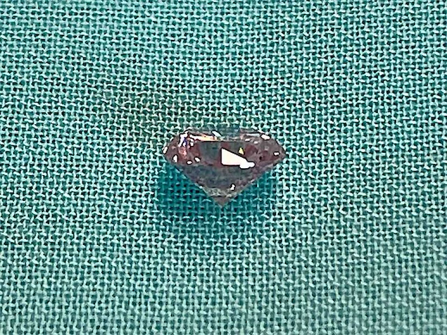 Diamant - 0.67 carat echte fancy roze gekleurde unieke diamant (gecertificeerd) - afbeelding 4 van  7