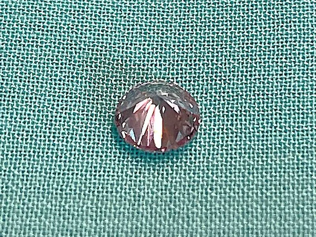 Diamant - 0.67 carat echte fancy roze gekleurde unieke diamant (gecertificeerd) - afbeelding 5 van  7