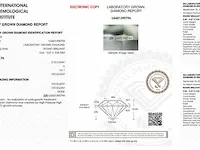 Diamant - 0.70 karaat briljant geslepen diamant (gecertificeerd) - afbeelding 3 van  4