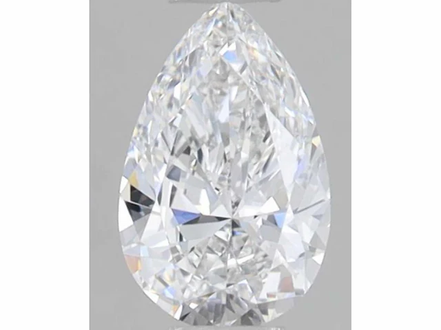 Diamant - 0.71 carat pear vorm geslepen diamant (gecertificeerd) - afbeelding 1 van  3