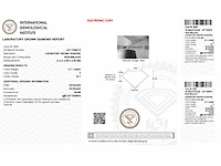 Diamant - 0.71 carat pear vorm geslepen diamant (gecertificeerd) - afbeelding 3 van  3