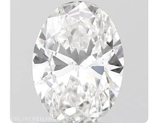 Diamant - 0.72 karaat ovaal geslepen diamant (gecertificeerd) - afbeelding 1 van  4