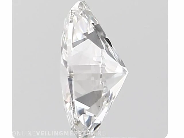 Diamant - 0.72 karaat ovaal geslepen diamant (gecertificeerd) - afbeelding 2 van  4
