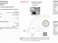 Diamant - 0.72 karaat ovaal geslepen diamant (gecertificeerd) - afbeelding 3 van  4