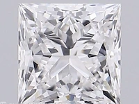 Diamant - 0.73 karaat prinses vorm geslepen geslepen diamant (gecertificeerd) - afbeelding 1 van  5