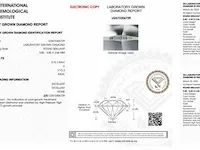 Diamant - 0.75 karaat diamant (gecertificeerd) - afbeelding 3 van  3