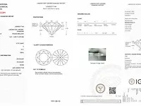 Diamant - 0.75 karaat diamant (igi gecertificeerd) - afbeelding 3 van  4