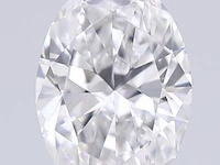 Diamant - 0.75 karaat ovaal geslepen geslepen diamant (gecertificeerd) - afbeelding 1 van  5
