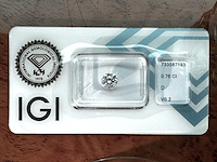 Diamant - 0.76 carat natuurlijke starcut briljant geslepen diamant (gecertificeerd) - afbeelding 1 van  3