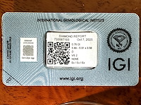 Diamant - 0.76 carat natuurlijke starcut briljant geslepen diamant (gecertificeerd) - afbeelding 2 van  3