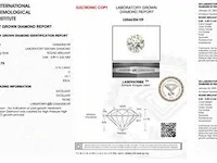 Diamant - 0.76 karaat diamant (gecertificeerd) - afbeelding 3 van  3