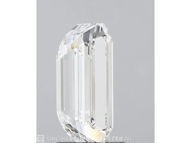 Diamant - 0.81 karaat emerald geslepen diamant (gecertificeerd) - afbeelding 2 van  3