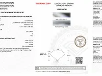 Diamant - 0.81 karaat emerald geslepen diamant (gecertificeerd) - afbeelding 3 van  3