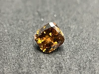 Diamant - 0.82 carat natuurlijke oranje diamant (gecertificeerd) - afbeelding 1 van  5
